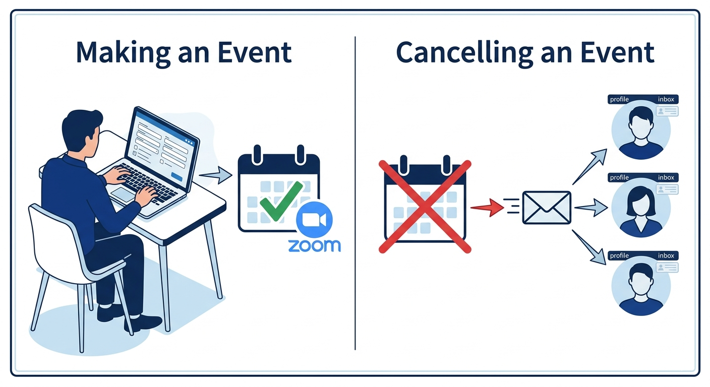 Making and Cancelling an Event Document