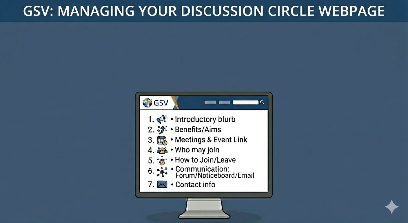 Managing your Discussion Circle Webpage