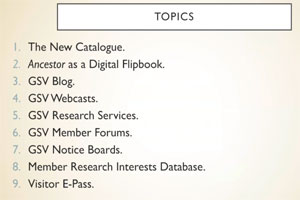 Update of GSV IT initiatives