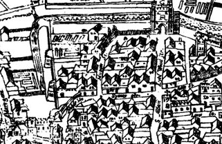 Shakespeare's 'hood', London c.1600 . The Agas Map. Shakespeare's 'hood', London c.1600 . The Agas Map.