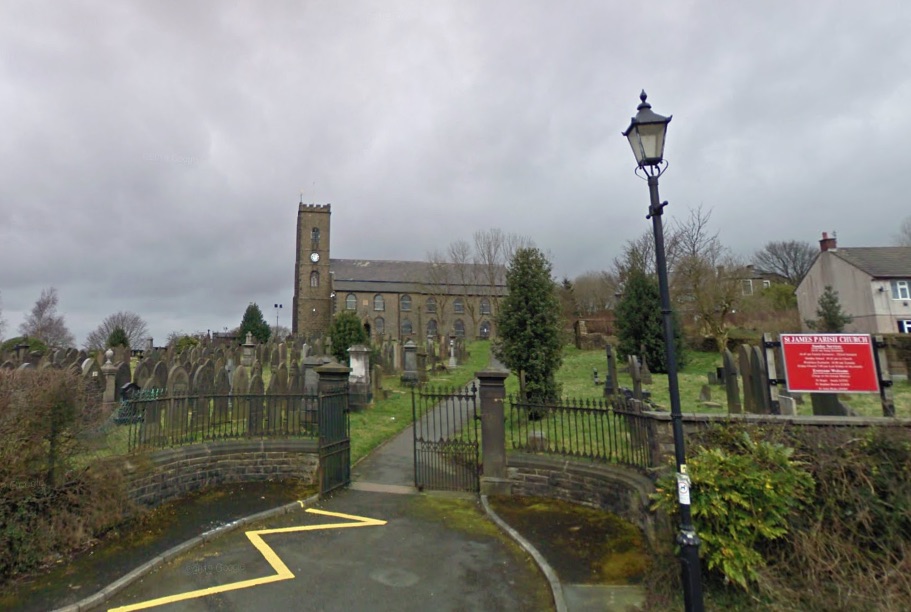 St James, Haslingden, Lancs UK. Courtesy Google Street View 2009. St James, Haslingden, Lancs UK. Courtesy Google Street View 2009.
