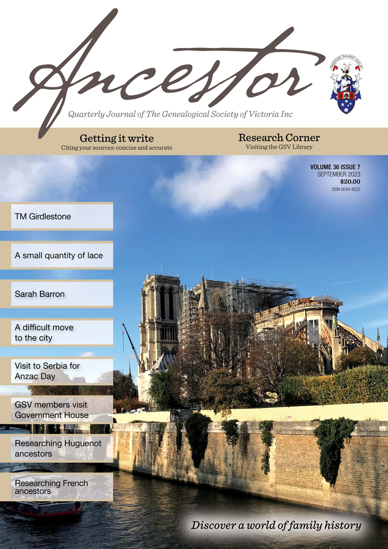 Ancestor Journal September 2023 Ancestor Journal September 2023