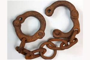 Convict shackle marks