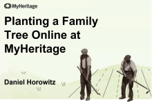 Planting a family tree online at MyHeritage