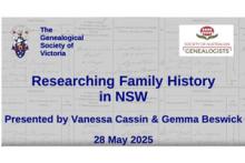 Researching family history in NSW Researching family history in New South Wales