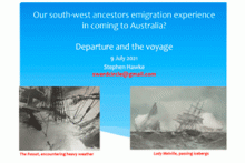 Our South-west Ancestors’ Migration to Australia: Part 2 – Departure and the Journey