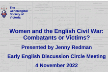 Women and the English Civil War: Combatants or Victims?